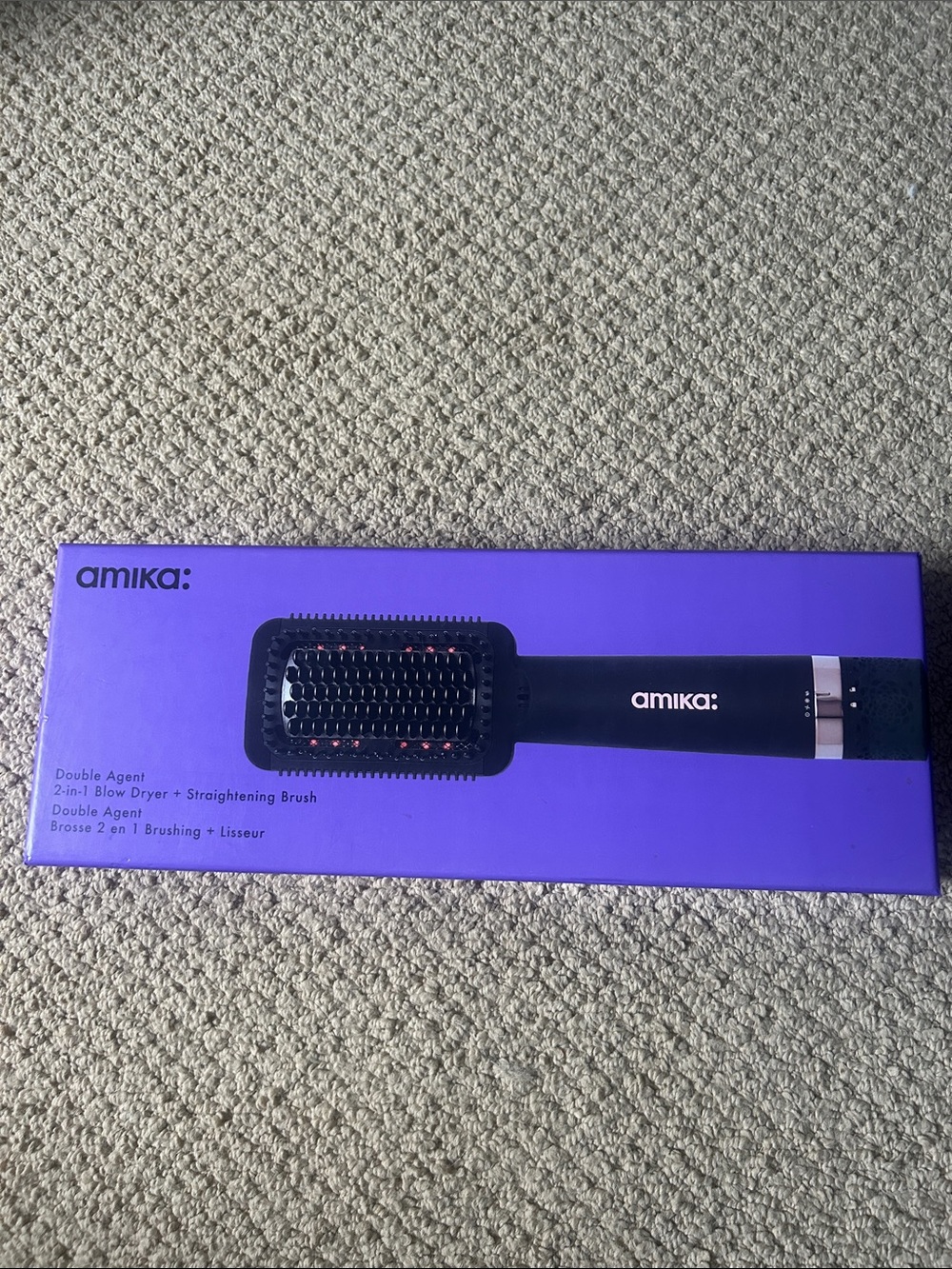 amika 2-in-1 Blow Dryer & Straightening Brush